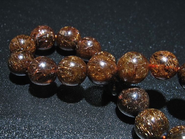 金針ルチル水晶 ブレスレット 11mm [t15-10346] 2枚目