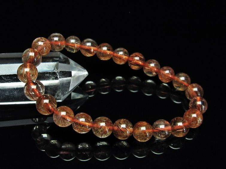 ファイナルグレード金針ルチル水晶 ブレスレット 9mm [T15-10393] 3枚目