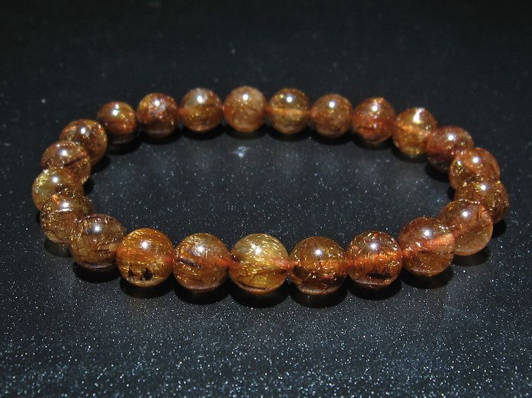 ファイナルグレード金針ルチル水晶 ブレスレット 9mm [t15-10394] 1枚目