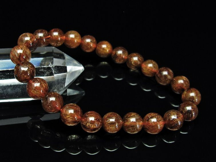 ファイナルグレード金針ルチル水晶 ブレスレット 9mm [t15-10394] 3枚目