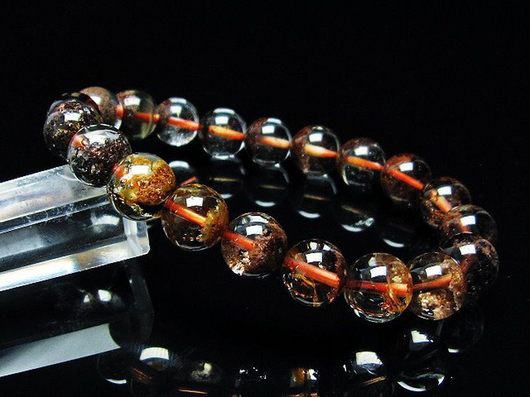ガーデン水晶 ルチル入り ブレスレット 10mm [t15-10401] 3枚目