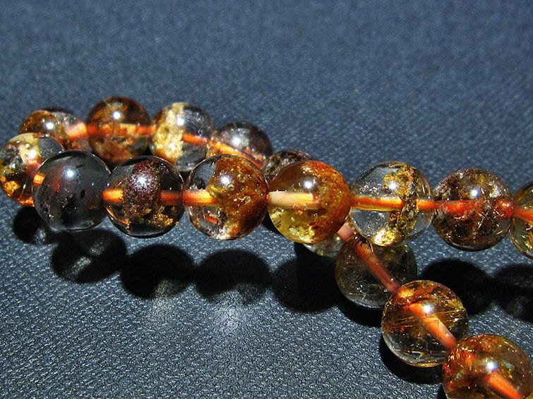 ガーデン水晶 ルチル入り ブレスレット 9mm [t15-10411] 2枚目