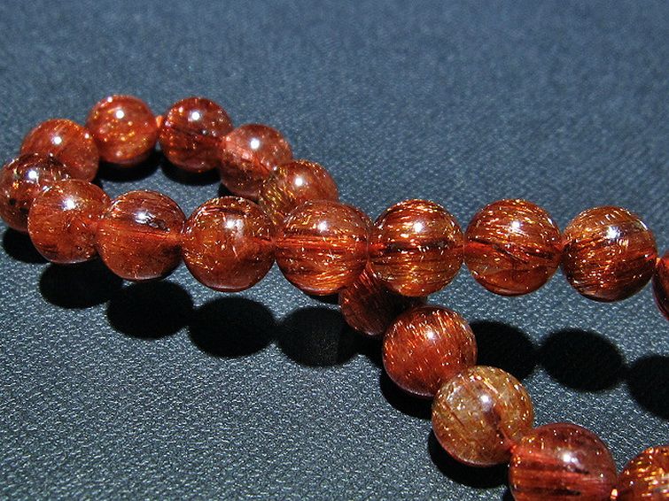 ファイナルグレード金針ルチル水晶 ブレスレット 9mm [t15-10434] 2枚目