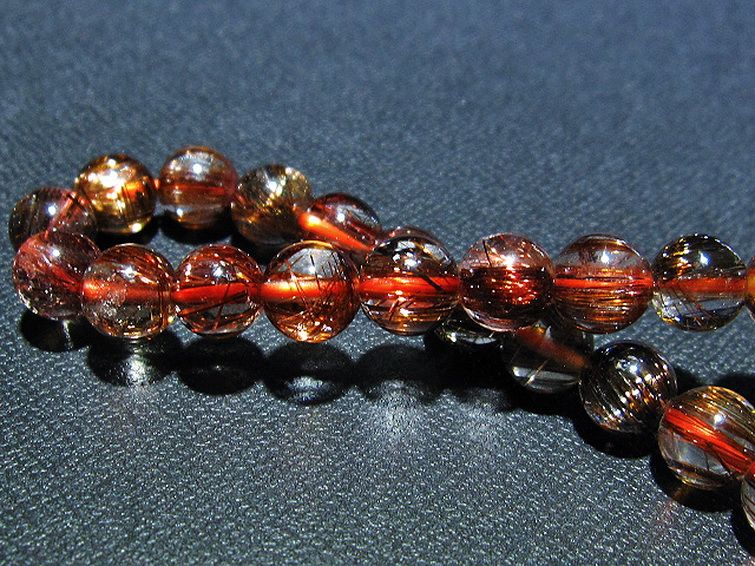 ファイナルグレード金針ルチル水晶 ブレスレット 8mm [T15-10444] 2枚目