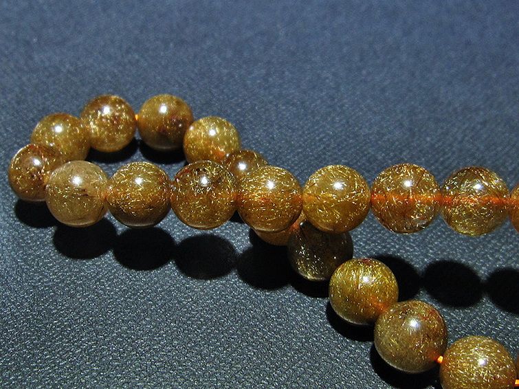 金針ルチル水晶 ブレスレット 9mm [t15-10502] 2枚目