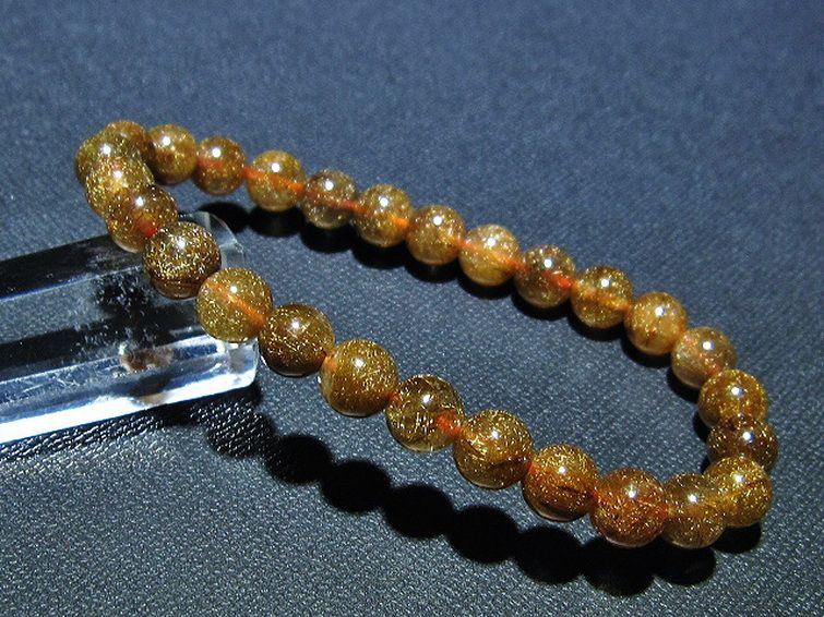 金針ルチル水晶 ブレスレット 8mm [t15-10504] 1枚目