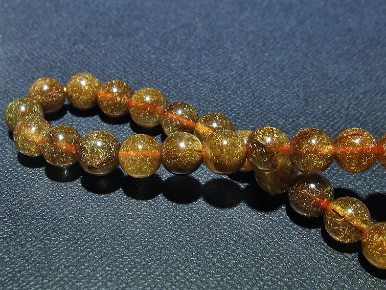 金針ルチル水晶 ブレスレット 8mm [t15-10504] 2枚目