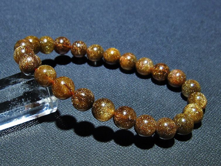 金針ルチル水晶 ブレスレット 9mm [t15-10506] 1枚目