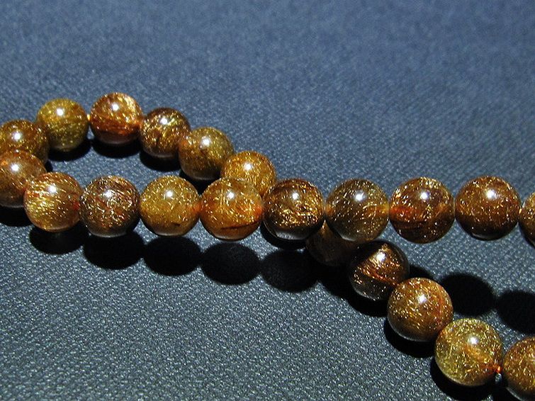 金針ルチル水晶 ブレスレット 9mm [t15-10506] 2枚目