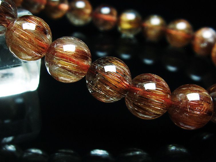 ファイナルグレード金針ルチル水晶 ブレスレット 9mm [T15-10569] 3枚目