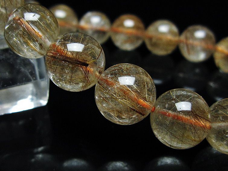 ファイナルグレード金針ルチル水晶 ブレスレット 11mm [T15-11021] 3枚目