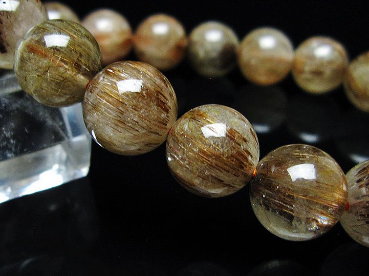 ファイナルグレード金針ルチル水晶 ブレスレット 11mm [T15-11029] 3枚目