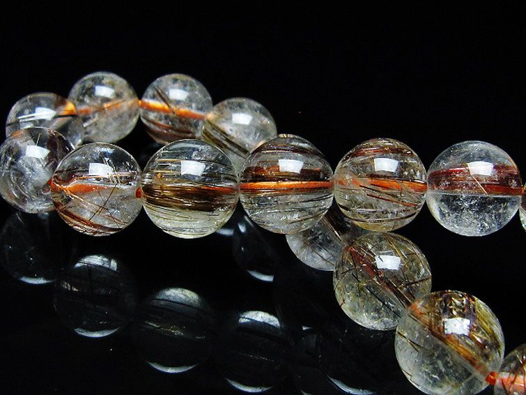 ファイナルグレード金針ルチル水晶 ブレスレット 11mm [T15-11045] 2枚目