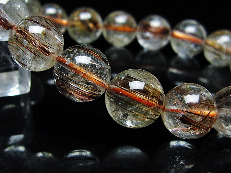 ファイナルグレード金針ルチル水晶 ブレスレット 11mm [T15-11045] 3枚目
