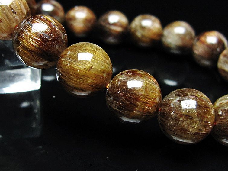 ファイナルグレード金針ルチル水晶 ブレスレット 12mm [T15-11087] 3枚目