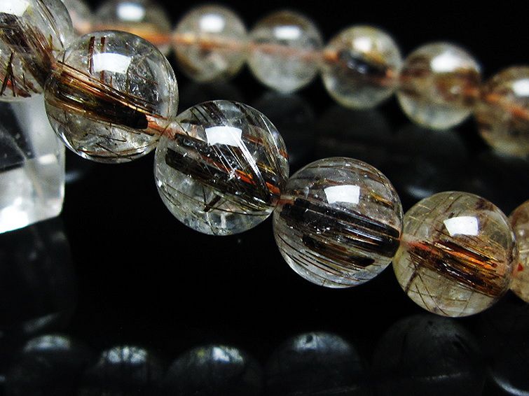 ファイナルグレード金針ルチル水晶 ブレスレット 11mm [T15-11244] 3枚目