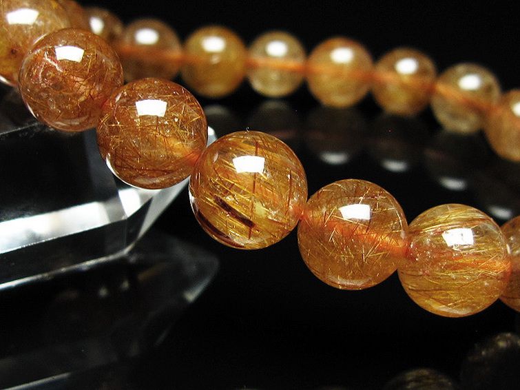 金針ルチル水晶 ブレスレット 10mm [t15-11288] 3枚目