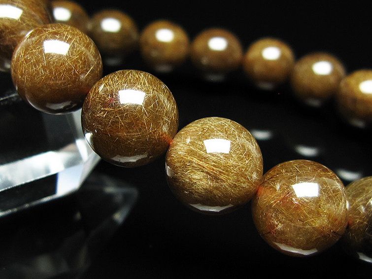 金針ルチル水晶 ブレスレット 11mm [t15-11342] 3枚目