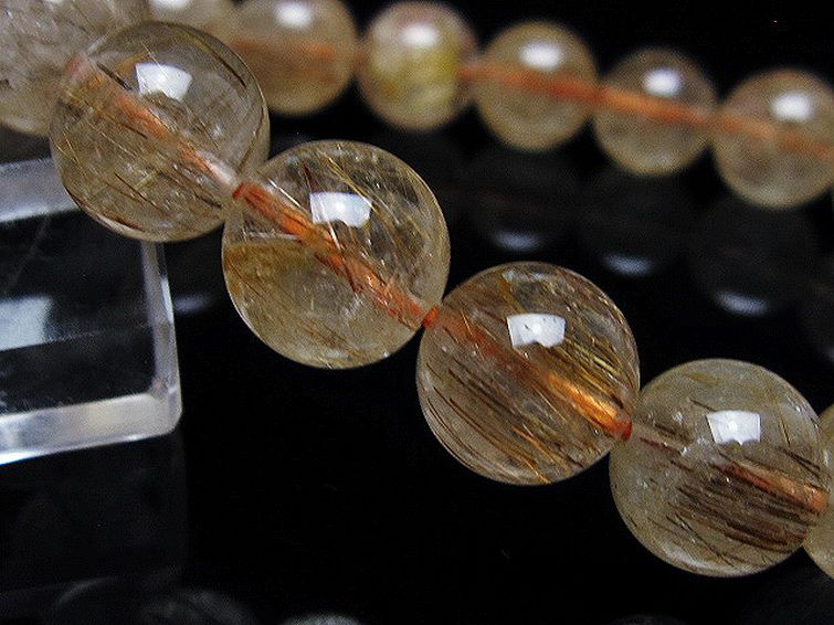 ファイナルグレード金針ルチル水晶 ブレスレット 11mm [t15-11373] 3枚目