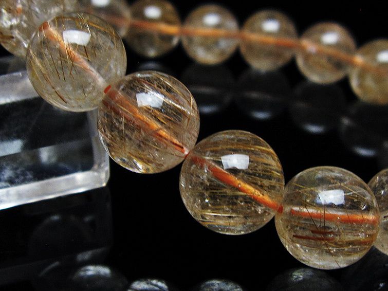 ファイナルグレード金針ルチル水晶 ブレスレット 12mm [t15-11386] 3枚目