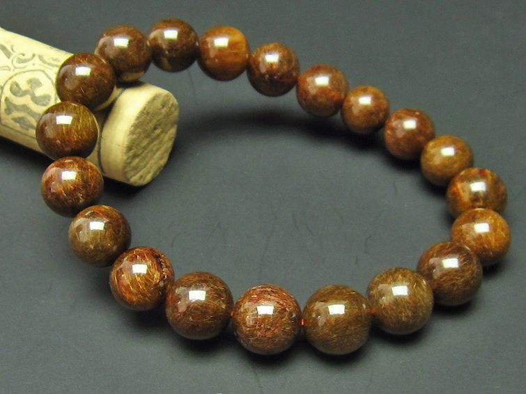 金針ルチル水晶 ブレスレット 11mm [t15-9613] 1枚目