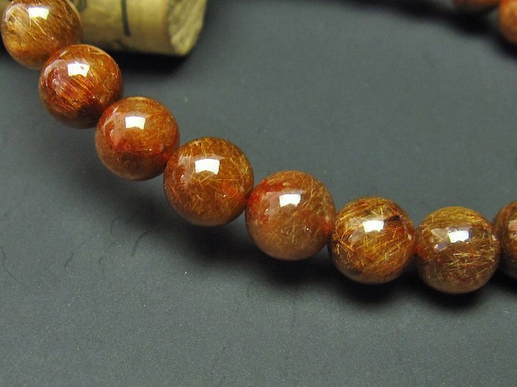 金針ルチル水晶 ブレスレット 8mm [t15-9615] 3枚目