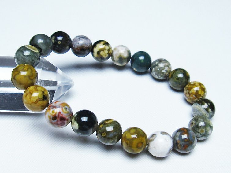 オーシャンジャスパー ブレスレット 10mm [T153-3106] 1枚目