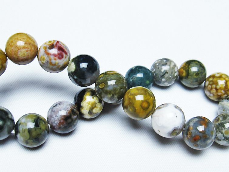 オーシャンジャスパー ブレスレット 10mm [T153-3106] 2枚目