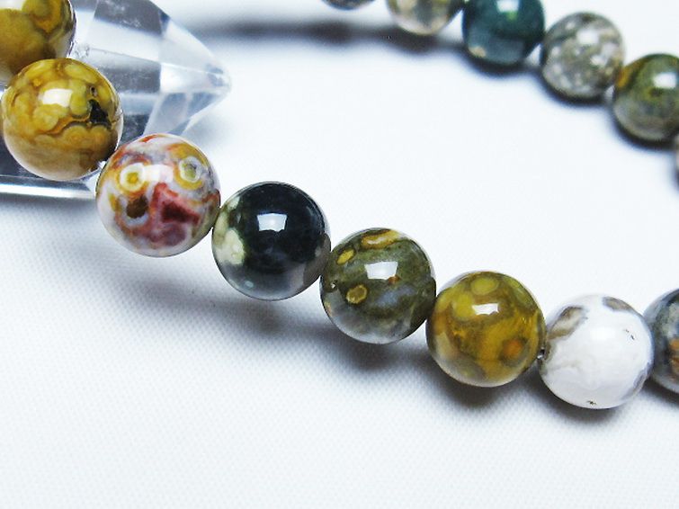 オーシャンジャスパー ブレスレット 10mm [T153-3106] 3枚目