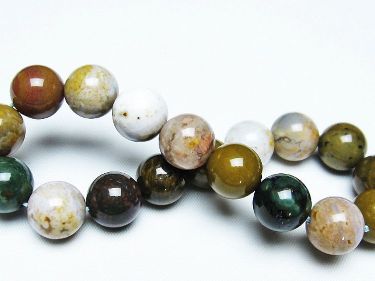 オーシャンジャスパー ブレスレット 12mm [t153-3142] 2枚目