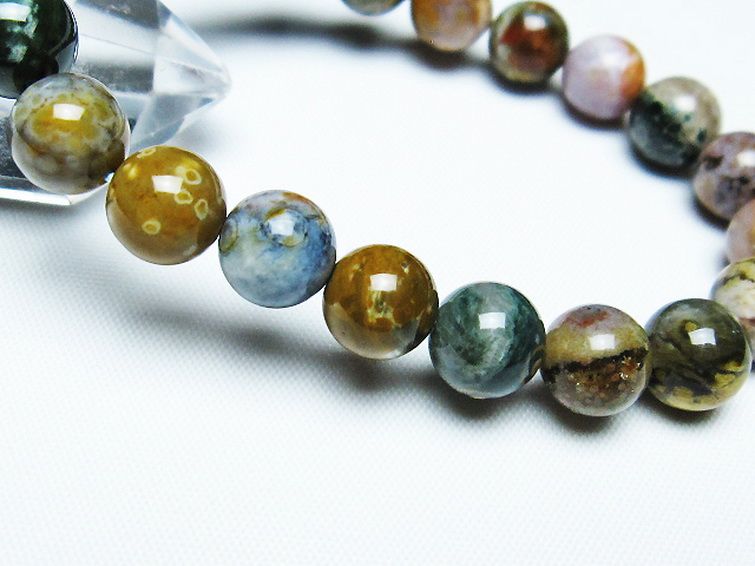 オーシャンジャスパー ブレスレット 9mm [t153-3180] 3枚目