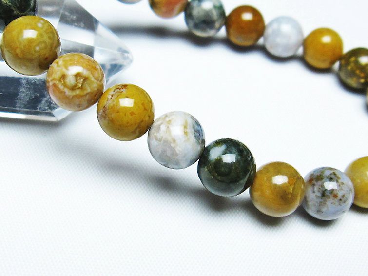 オーシャンジャスパー ブレスレット 9mm [T153-3181] 3枚目