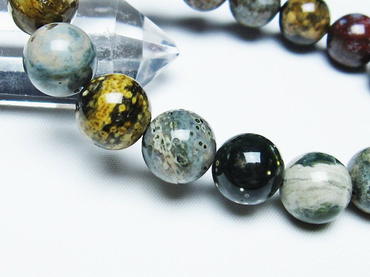 オーシャンジャスパー ブレスレット 12mm [t153-3203] 3枚目