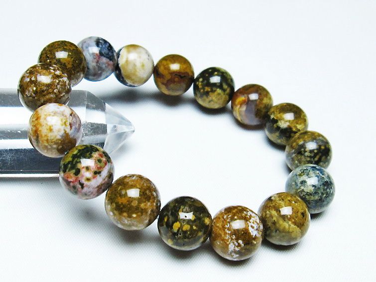 オーシャンジャスパー ブレスレット 13mm [t153-3214] 1枚目