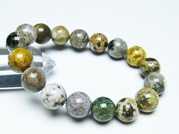 オーシャンジャスパー ブレスレット 12mm [t153-3221] 1枚目