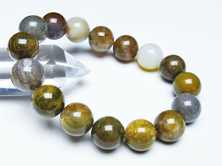 オーシャンジャスパー ブレスレット 13mm [t153-3344] 1枚目