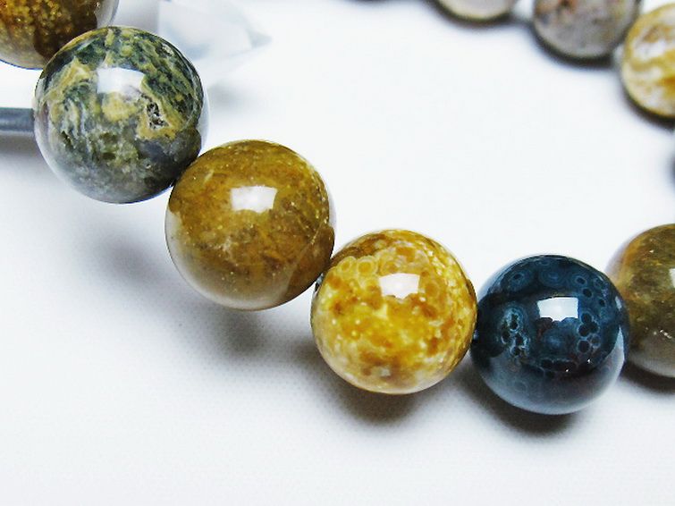 オーシャンジャスパー ブレスレット 13mm [t153-3346] 3枚目