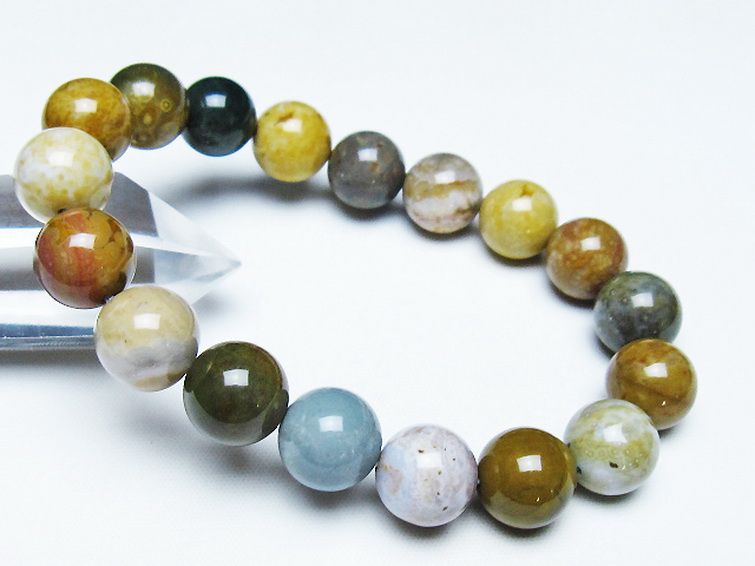 オーシャンジャスパー ブレスレット 12mm [t153-3349] 1枚目