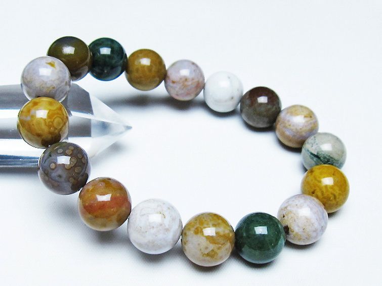 オーシャンジャスパー ブレスレット 12mm [T153-3354] 1枚目