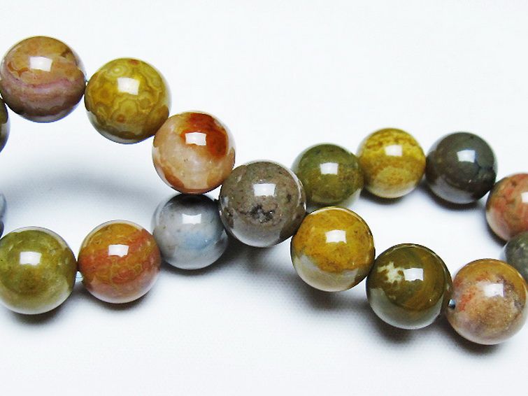 オーシャンジャスパー ブレスレット 12mm [t153-3356] 2枚目