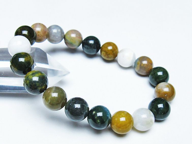 オーシャンジャスパー ブレスレット 12mm [t153-3359] 1枚目