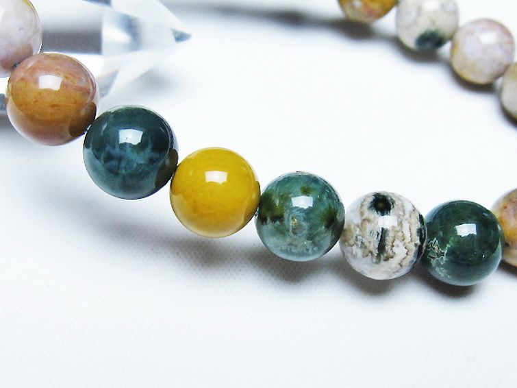 オーシャンジャスパー ブレスレット 9mm [t153-3382] 3枚目