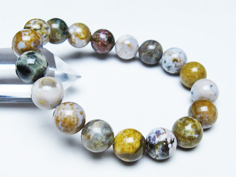 オーシャンジャスパー ブレスレット 12mm [T153-3413] 1枚目