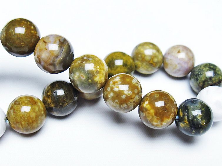 オーシャンジャスパー ブレスレット 12mm [t153-3425] 2枚目