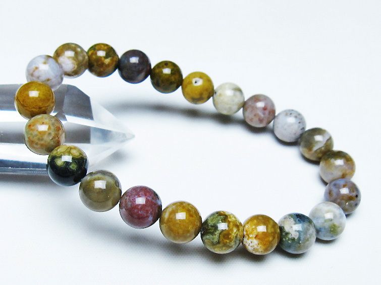 オーシャンジャスパー ブレスレット 9mm [T153-3427] 1枚目