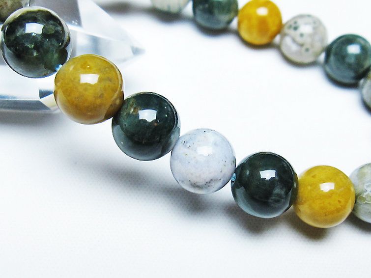 オーシャンジャスパー ブレスレット 9mm [t153-3438] 3枚目