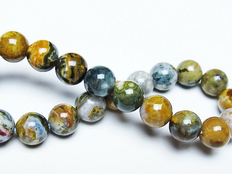 オーシャンジャスパー ブレスレット 9mm [t153-3439] 2枚目