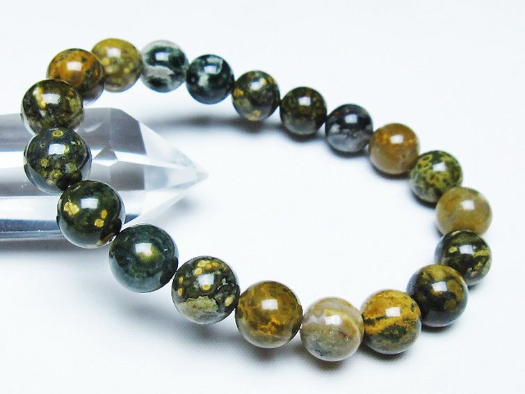 オーシャンジャスパー ブレスレット 10mm [t153-3447] 1枚目