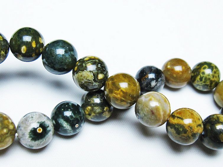 オーシャンジャスパー ブレスレット 10mm [t153-3447] 2枚目