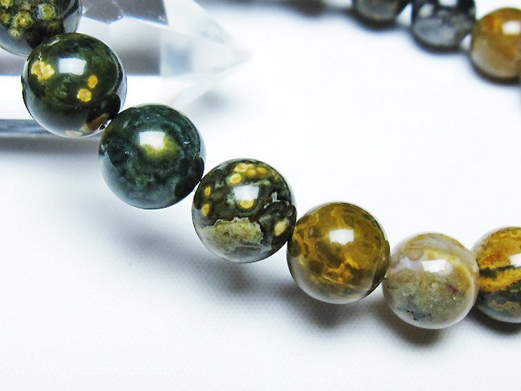 オーシャンジャスパー ブレスレット 10mm [t153-3447] 3枚目